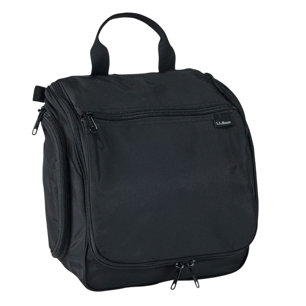 NWT L.L. Bean Black Toiletry Personal Organizer Bag